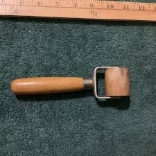 Antique VTG Wallpaper Crafts Seam Roller Wood Handle ...