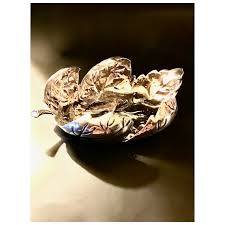 David Ferreira, Porto - silver (.833) silver leaf dish, 1940s.. For Sale at Ruby Lane