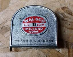 Walsco 6 Foot 806w Vintage Tape Measure Milford Conn USA | eBay