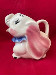 Walt Disney Dumbo Elephant Pitcher 1940's Pottery - Etsy