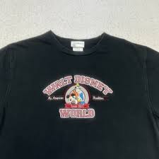 Walt Disney World Shirt Mens Large L Black Mickey Mouse ...