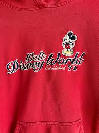 Vintage Mickey Mouse Disney World Hoodie - Etsy