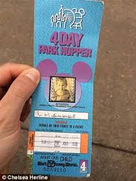 Disney World honors woman's unused ticket from 1994 when she was just FOUR | Daily Mail Online