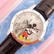 Vintage Silver-tone Mickey Mouse Walt Disney World Watch for ...