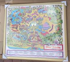 2022 Walt Disney World Vault Retro Map 50th Ann Jumbo 7 Pin ...