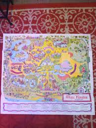 Vintage 1968 Walt Disney World MAP Magic | Mercari