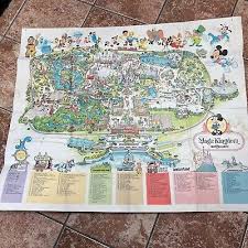 1979 a Guide to the Magic Kingdom of Walt Disney World Map ...