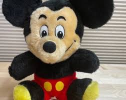 Vintage Walt Disney Mickey Mouse Stuffed Plush Made in Tiwan ...