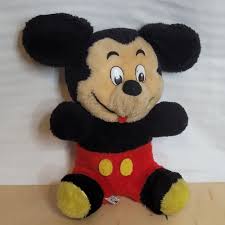 Vintage Mickey Mouse Plush 10 Inches 60s 70s Retro Has ...