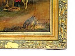 Wonderful American School Original Oil Painting Travelers 2 ...