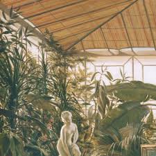 54W"x34H" VERANDA PRINCESSE MATHILDE by CHARLES GIRAUD - PLANTS DRAPES CANVAS | eBay