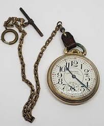Vintage Waltham Vanguard Railroad Pocket Watch 23j