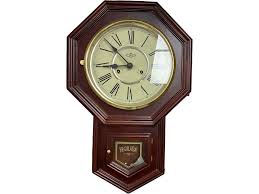 Lot - (1) D&A Regulator Wall Clock, Key Wind with Pendulum
