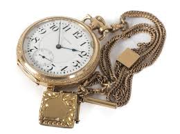 ELVIS PRESLEY WALTHAM POCKET WATCH •