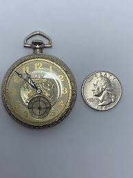 Vintage 1916 Gold Hampden Watch Co. 19 Jewel Open Face Pocket Watch Timepiece | eBay