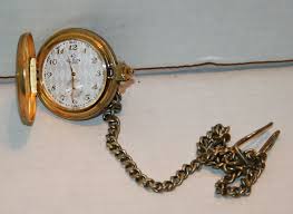 Vintage Elgin Pocket Watch 44mm Gold Tone Hunter Case Quartz ...