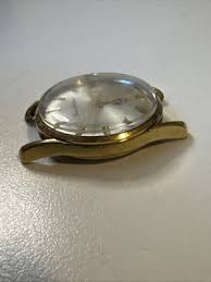 Rare Lucien perreaux Day Date 17 Jewels Gold Tone Watch ...