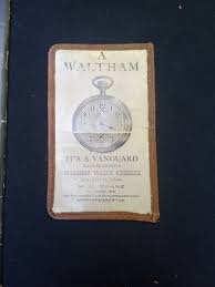 Vintage Waltham Watch Advertising Booklet Remember The Time ...