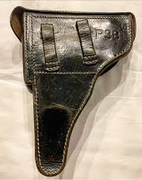 SOLD WC45, gxy 1942 coded (Gebruder Klinge) BLACK HARDSHELL P.38 HOLSTER, NICE! - Pre98 Antiques