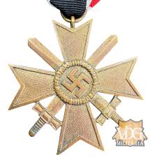 WW2 German War Merit Cross Second Class with Swords Medal (Kriegsverdienstkreuz) | VDG Militaria