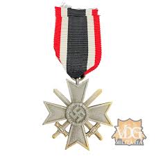 WW2 German War Merit Cross Second Class with Swords Medal (Kriegsverdienstkreuz) | VDG Militaria