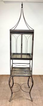 Sold at Auction: 87in Victorian Wrought Iron Freestanding Terrarium