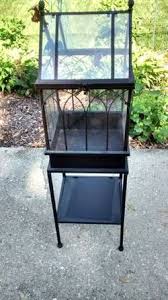 Large Black Wrought Iron Terrarium with Dragons Plant Fairy Stand for Sale in Elmhurst, IL - OfferUp