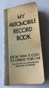 Vintage 1957 Automobile Record Book Arthur Flinn Car ...