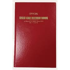 Used Car Record Book – ADSCO Companies
