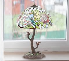 River of Goods 25"H Phylicia Dome Stained GlassTable Lamp ...