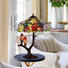 Tiffany-style Sarah Camille Tree Table Lamp by Warehouse of ...