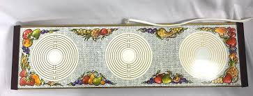 Party Hostess Warm O Tray 3 Burner, Vintage, White With ...