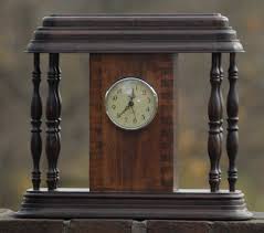 Stands Alone in Its Elegance. Hardwood Mantel Clock. - Etsy