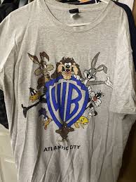 Vintage 1990 Warner Bros Atlantic City 2XLT Gray | eBay