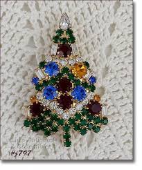 Signed Eisenberg Ice Candle Tree Pin Brooch (item #1342093)