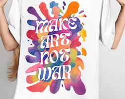 Make Art Not War Shirt Paint Splatter Artist Tee Political ...