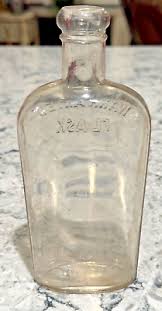 Vintage Warranted Flask Whiskey Bottle Pint with Seed ...