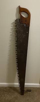Antique Warranted Superior Tree Hand Saw The Blade is 49" no missing Teeth | eBay