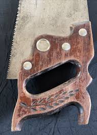 Vintage E.C. Atkins 26" Blade 8 TPI Hand Saw, Wheat Handle ...