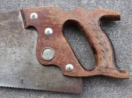 Vintage ATKINS 24" hand saw wheat designed handle | eBay