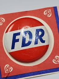 FDR Campaign of 1936 Button Pin 1972 Amoco Oil Company Promotion | eBay