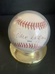 1984 DETROIT TIGERS DAVE ROZEMA SIGNED BASEBALL WITH CASE NO ...