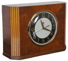 1938 Warren Telechron "The Congress" Electric Desktop Mantel Clock Art Deco 5B55