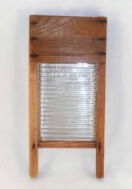 Antique Wood and Glass Miniature Salesman Sample Washboard CRYSTAL Mad – Giamer Antiques and Collectibles
