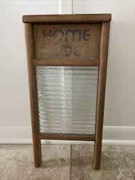 Columbus Washboard Co Wood & Embossed Glass Home Aide Hosiery And Lingerie Wash | eBay