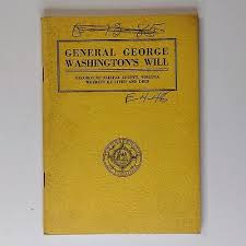 General George Washington's Will Fairfax County Virginia ...
