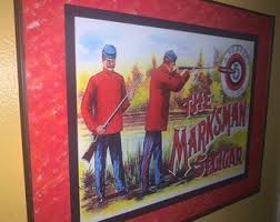 Marksman Cigars Tobacco Store Bar Framed Advertising Print Man Cave Sign - Etsy
