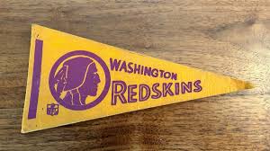 VINTAGE 1960'S WASHINGTON REDSKINS 9” MINI NFL FOOTBALL ...