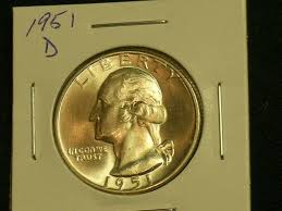 1951-D GEM Brilliant Uncirculated Washington Quarter ...