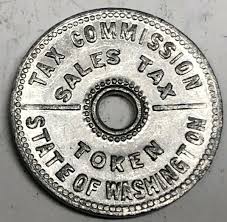 C1582 WASHINGTON TAX TOKEN, | eBay